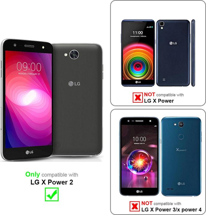 Actual product image Cadorabo Book Classy Style Cover (LG X Power 2)