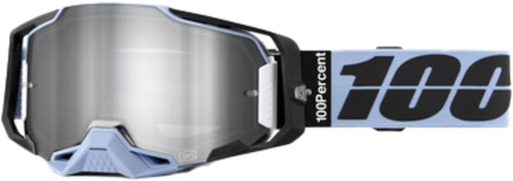 Produktbild 100% Armega Goggle Petros (black blue*, Mirror Silver)