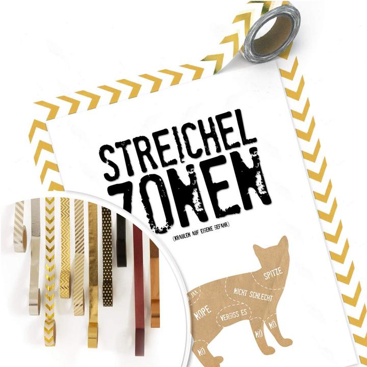Image du produit Trenddeko Zones de caresses - Chat (30 x 40 cm)