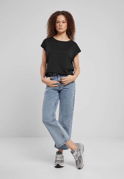 Actual product image Urban Classics Ladies Organic Open Edge Tee - 126809 (5XL)
