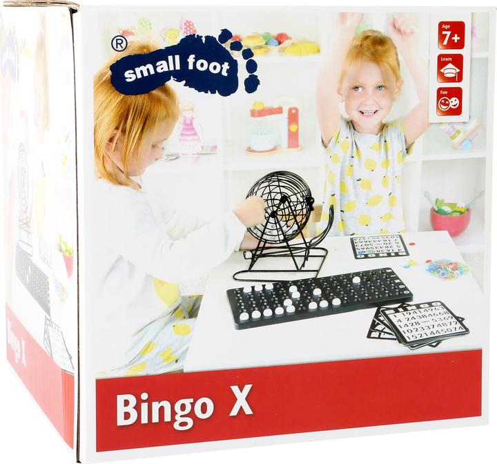 Productafbeelding small foot Bingo-trommel met accessoires (Duits, Frans, Italiaans, Engels)