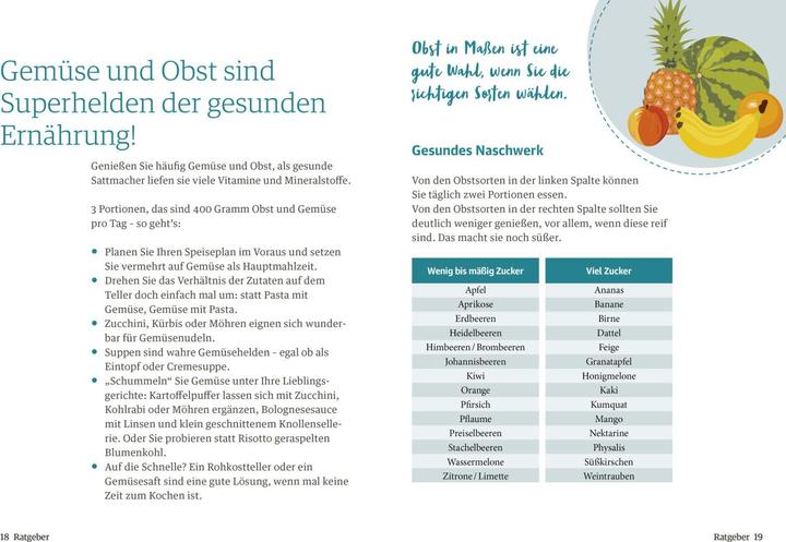 Valori nutrizionali e ingredienti Diabetes Ratgeber: Genussvoll abnehmen mit Diabetes (Tedesco, Anne-Bärbel Köhle, 2021)