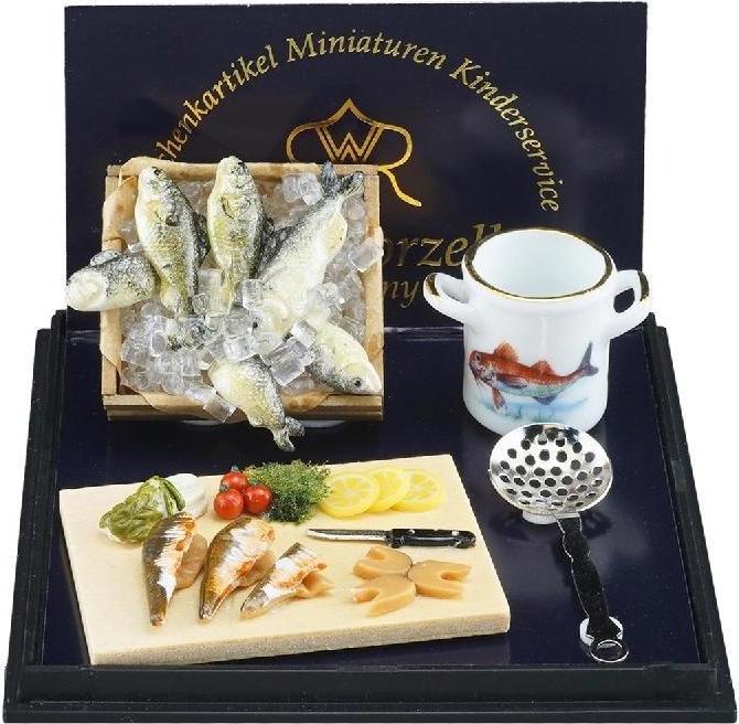 Produktbild Reutter 001.487/7 - Fischsuppe Bouillabaisse, Miniatur im Massstab 1:12 (8 x 8 x 5.5 cm)