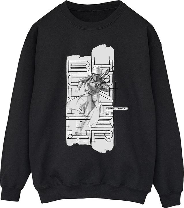 Star Wars The Book Of Boba Fett Fennec Illustration Sweatshirt (XXL)