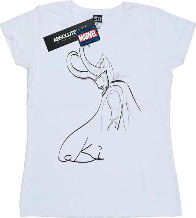 Actual product image Womens/Ladies Loki Lines Cotton T-Shirt (XXL)