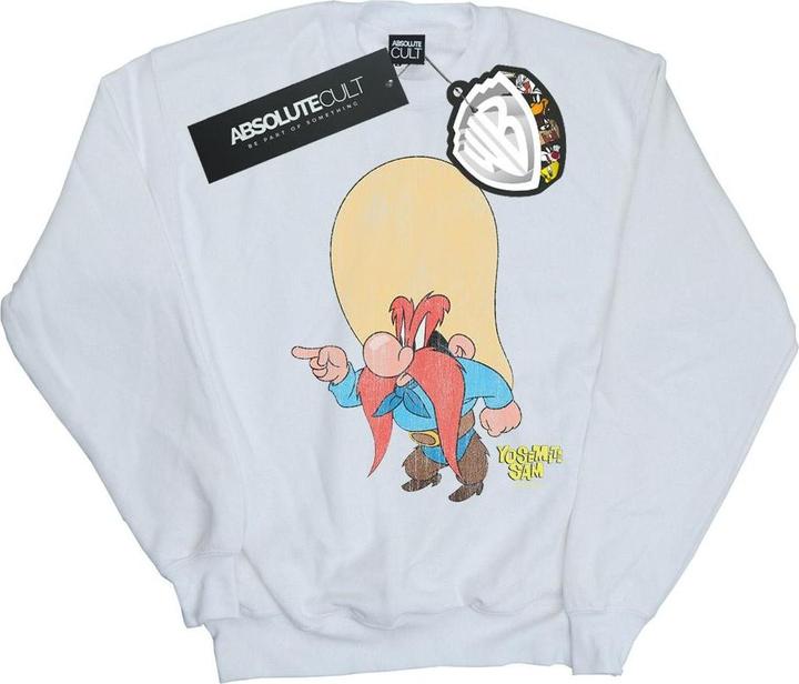 Actual product image Looney Tunes Mens Yosemite Sam Distressed Sweatshirt (M)