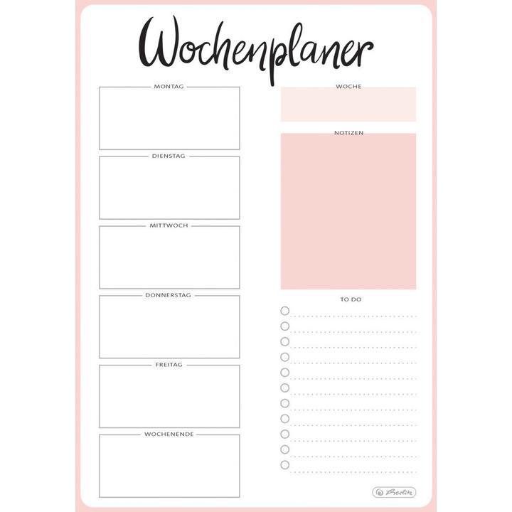 Immagine prodotto Herlitz Wochenkalender A5 2025 52 Blatt, 1 Woche/1 Seite (A5, Tedesco)