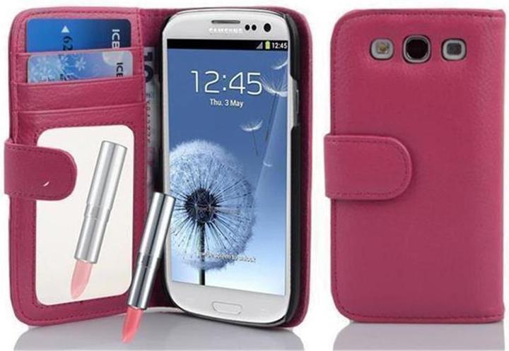 Actual product image Cadorabo Book Case with Mirror for Samsung Galaxy S3 / S3 NEO (Samsung Galaxy S3)