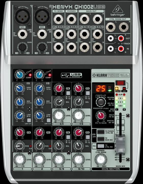 Actual product image Behringer Xenyx Qx1002usb (Studio- and Livemixer)
