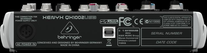Actual product image Behringer Xenyx Qx1002usb (Studio- and Livemixer)