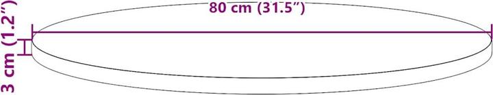 Image du produit VidaXL Gilli (Ø 80 x 3 cm)