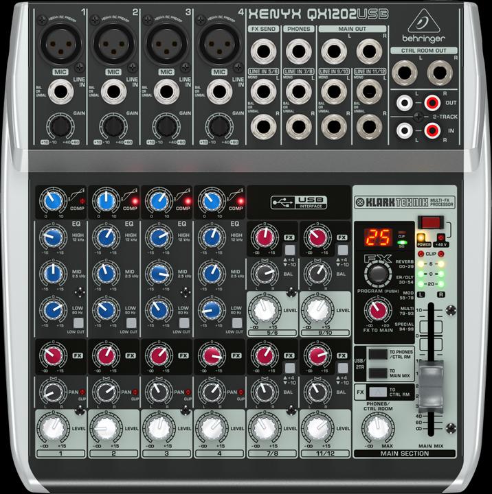 Image du produit Behringer Xényx Qx1202usb (Studio et mixeur live)