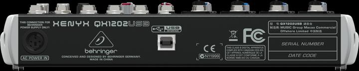 Image du produit Behringer Xényx Qx1202usb (Studio et mixeur live)