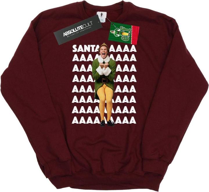Elf Buddy Santa Scream Sweatshirt (XL)