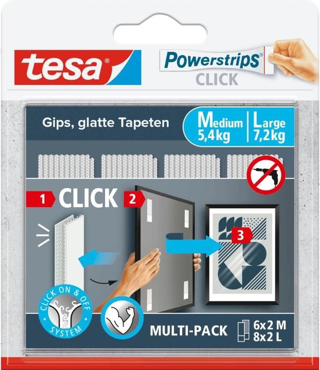 tesa Powerstrips Velcro adhesive pads (7.20 kg)