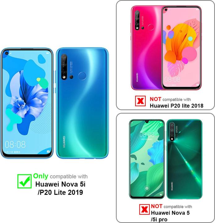 Image du produit Cadorabo Couverture TPU Candy (Huawei P20 Lite (2019), Huawei Nova 5i)