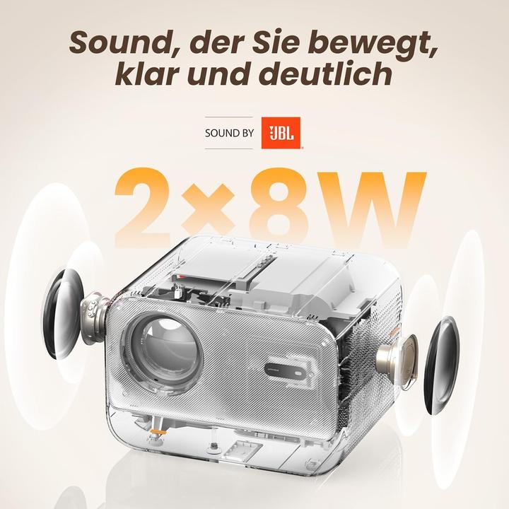 Actual product image Yaber LED Projektor mit Autofokus und WiFi 6 (700 lm)