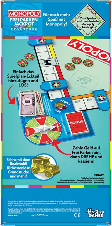 Produktbild Hasbro Gaming Monopoly Free Parking Jackpot (Deutsch)
