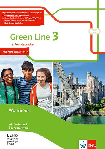 Actual product image Green Line 3. 2. Fremdsprache (German, English, Ernst Klett Publishers, 2020)
