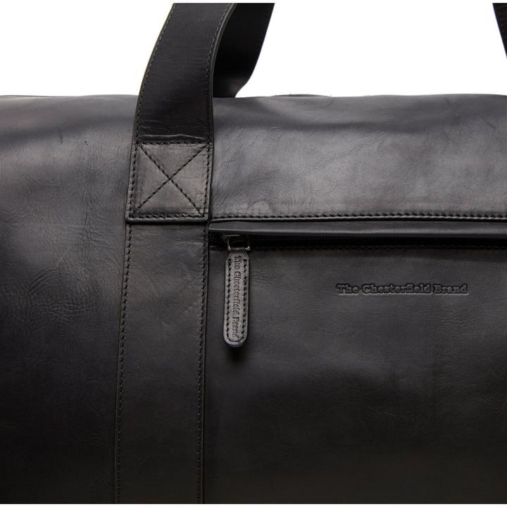 Image du produit The Vegan Cow Chesterfield Brand Leren Weekendtas Zwart Hudson (50 l)