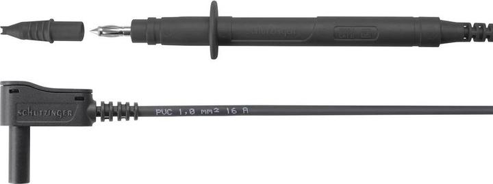 Actual product image Schutzinger Schützinger SPL 7312 Ni / 1 / 100 / SW Safety measuring lead (plug 4 mm - P (1 m)