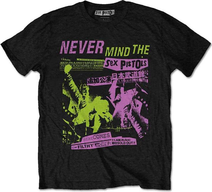 Produktbild Sex Pistols Erwachsene Japanisches Poster T-shirt (M)