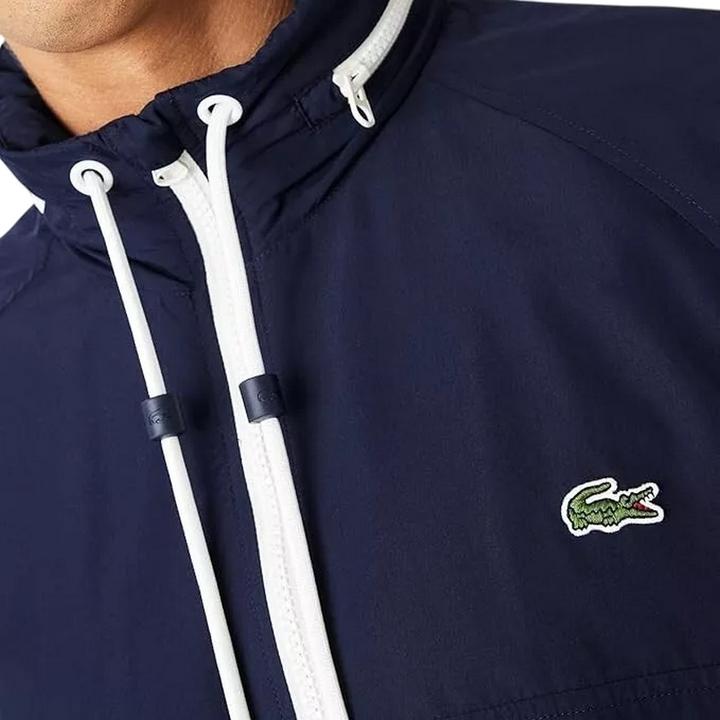 Actual product image Lacoste Mens Water Repellent Detachable Hood Jacket (M)