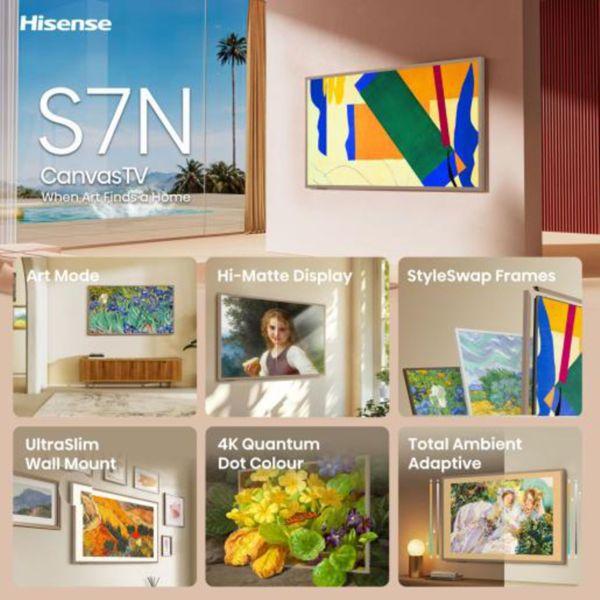 Actual product image Hisense TV TV 55S7NQ (55", NeoQLED, UHD, 2024)