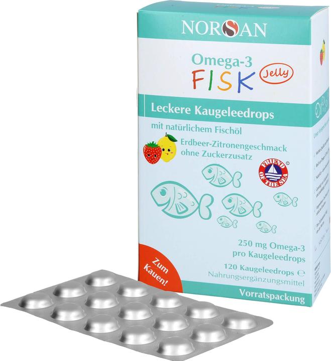 Image du produit Norsan Omega-3 Kids Jelly (120 pcs) (120 pièce(s), Bonbon, 261 g)