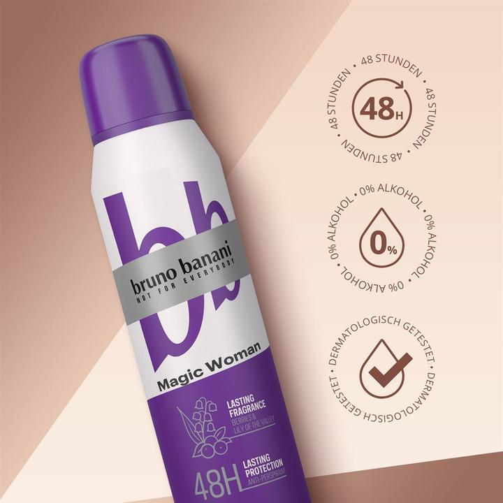 Immagine prodotto Bruno Banani Donna Antitraspirante 150ml (Getto vaporizzato, 150 ml)