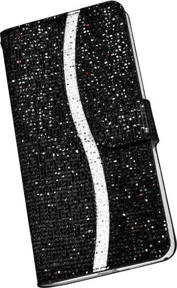 Produktbild MU Style Leder Glitzerhülle mit Streifen (Apple iPhone 7, Apple iPhone SE (3rd Gen), Apple iPhone 8, Apple iPhone SE (2nd Gen))