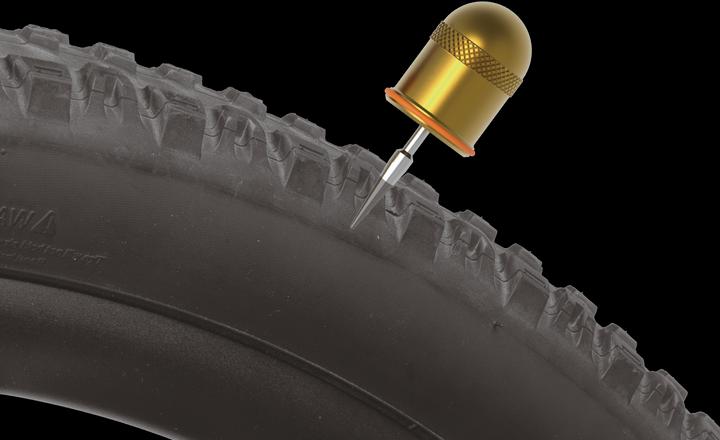 Produktbild Topeak Tubi Pod, Aluminum pod mit Air Stopper & Tubeless Reifen Reparations Kit