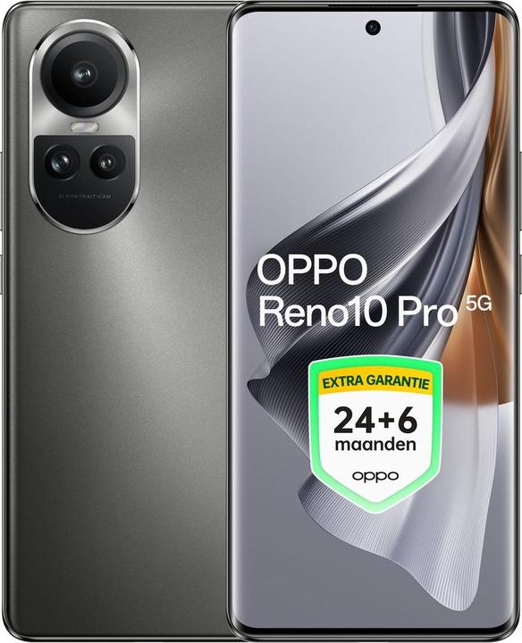 Immagine prodotto OPPO Reno10 Pro - 256GB - Grigio Argento - Garanzia extra 24+6 mesi! (256 GB, Grigio argenteo, 6.70", 50 Mpx, 5G)