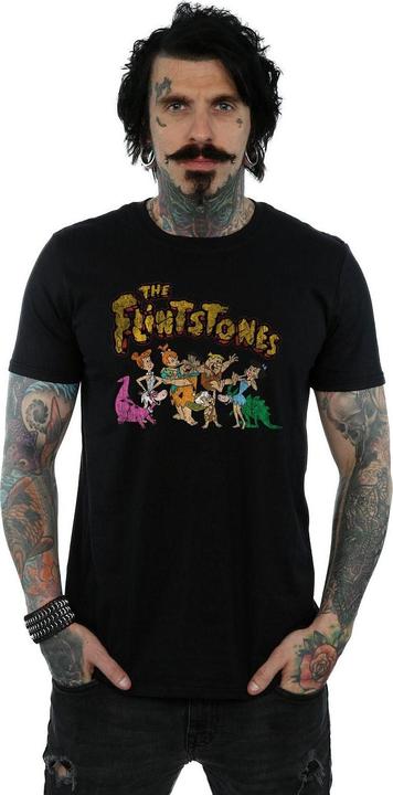 Immagine prodotto The Flintstones Group Distressed Maglietta Uomo (M)