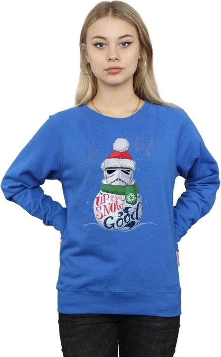 Actual product image Star Wars Womens/Ladies Stormtrooper Up To Snow Good Sweatshirt (S)