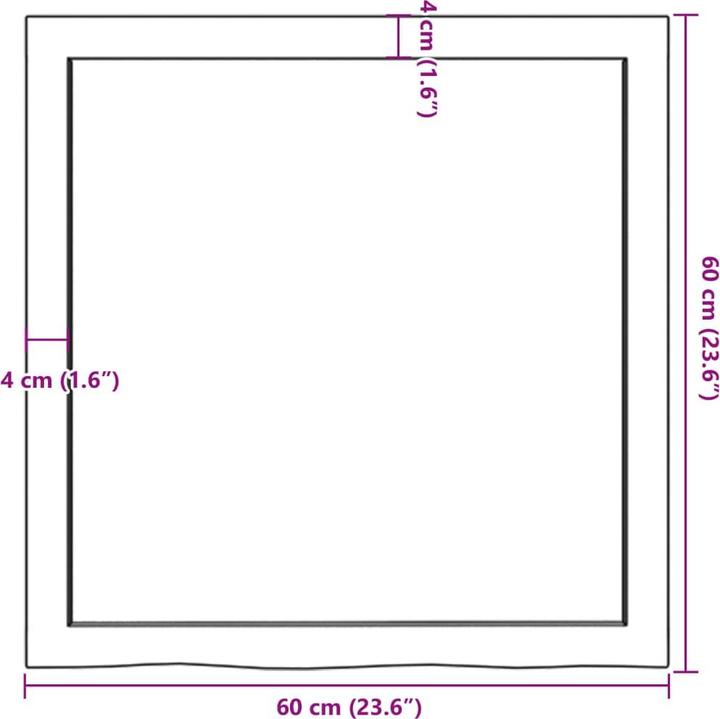 Actual product image VidaXL Emerald (60 x 4 x 60 cm)