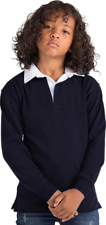 Image du produit Front Row - Polo de rugby à manches longues 100% coton - Enfant unisexe (Lot de 2) (S)