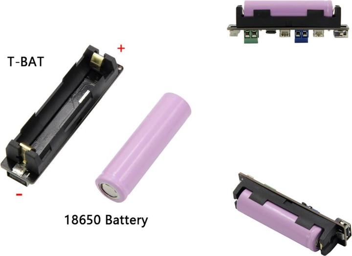 Produktbild Lilygo TTGO T-BAT 18650 Batteriefach mit CN3065 Solar Power Manager