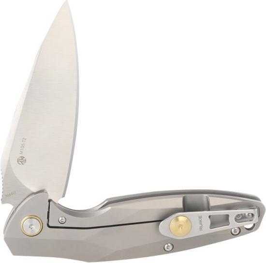 Actual product image Ruike M105-TZ, Titanium folding knife (9.40 cm)