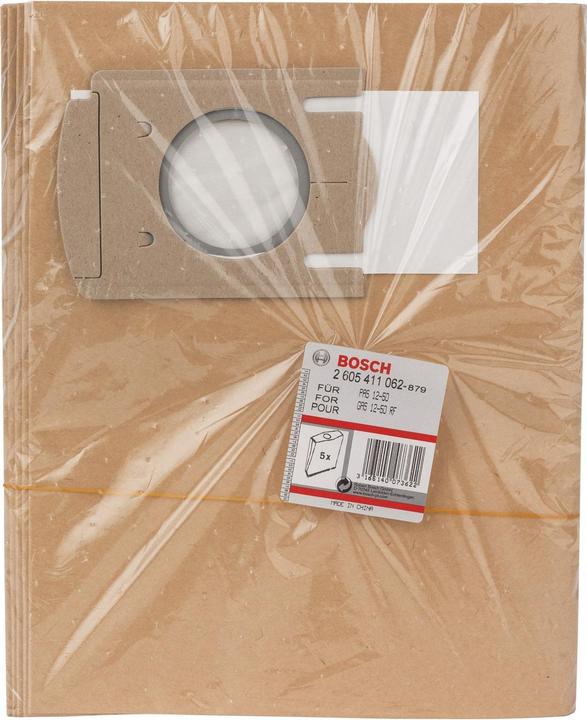 Image du produit Bosch Professional Zubehör Sacs filtres en papier pour GAS 12-50 RF Professional, PAS 12-50 F (5 x)