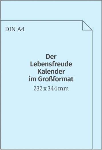 Produktbild Der Lebensfreude-Kalender 2025 im Grossformat (Deutsch)