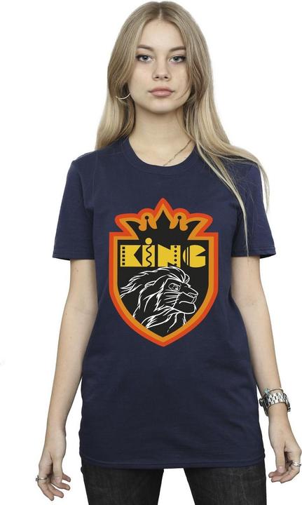 Actual product image Disney Womens/Ladies The Lion King Crest Cotton Boyfriend T-Shirt (S)