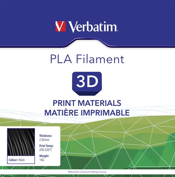 Produktbild Verbatim Filament (PLA, 2.85 mm, 1000 g, Schwarz)