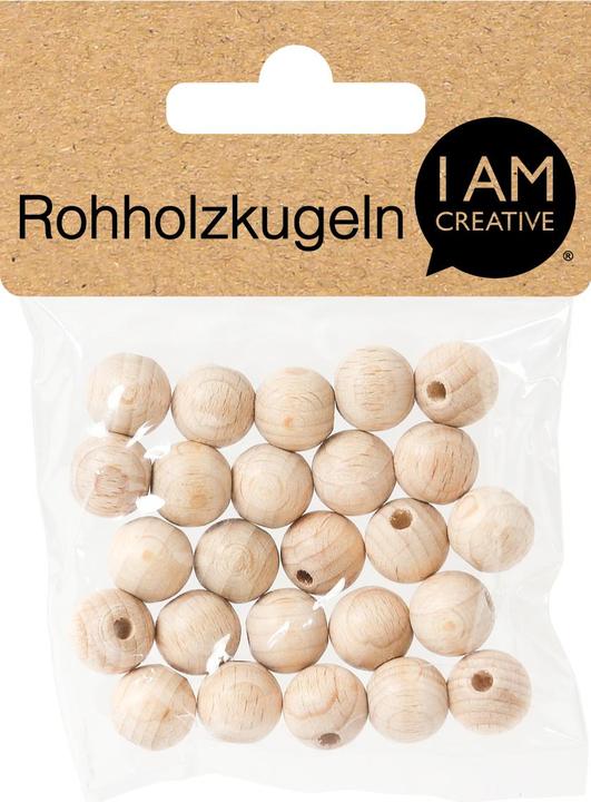 Produktbild I Am Creative Rohholzkugeln