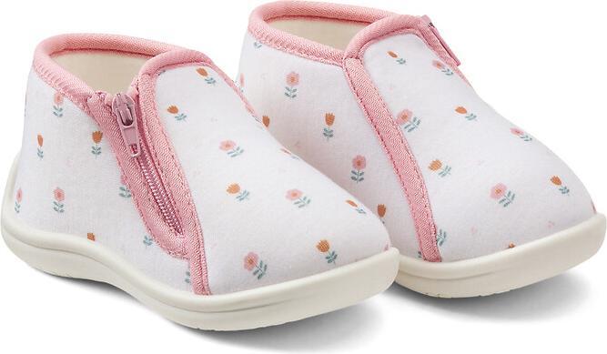 Actual product image La Redoute Collections Flowered baby shoes with zip (20)