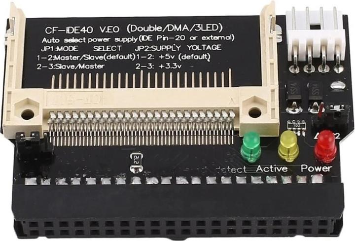 Immagine prodotto PowerGuard Adattatore da CF a IDE a 40 pin per dischi rigidi IDE su schede madri
