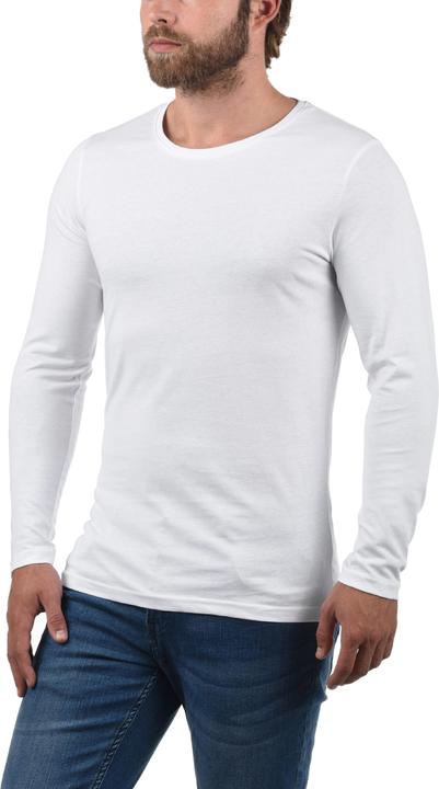 Actual product image Solid Basal Men's Long Sleeve T-Shirt Top Basic With Crew Neck Made Of 100% Cotton (XL)