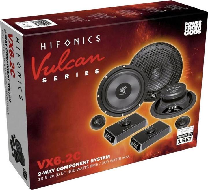 Immagine prodotto Hifonics Vulcan VX6.2C 2-Way 16.5cm Component System (1 pz.)