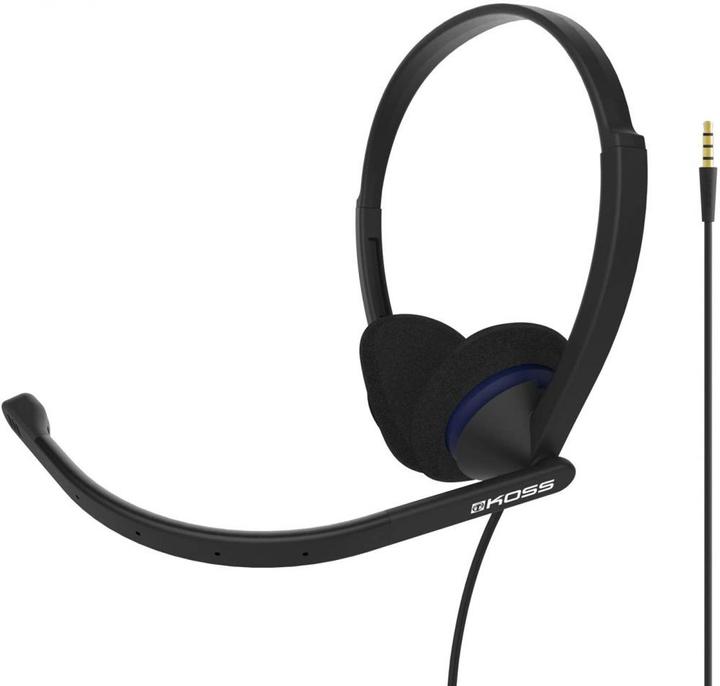 Produktbild Koss CS200i Communication Headsets, On-Ear, Wired, Microphone, Black (ANC, Kabelgebunden)