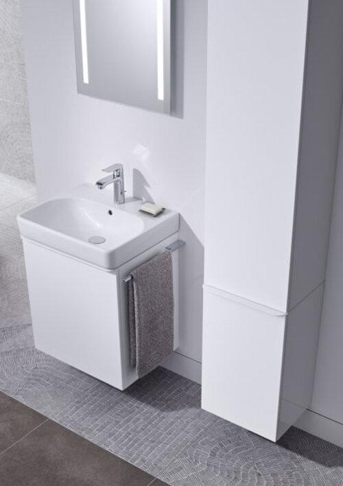 Actual product image Geberit Smyle Square handwash basin vanity unit, 500350, 442x617x356mm, with 1 door, right-opening